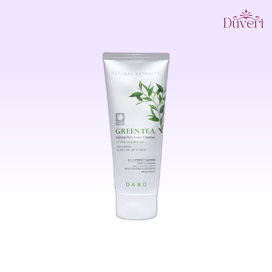Dabo Natural Rich Foam Cleanser Green Tea 180 ml