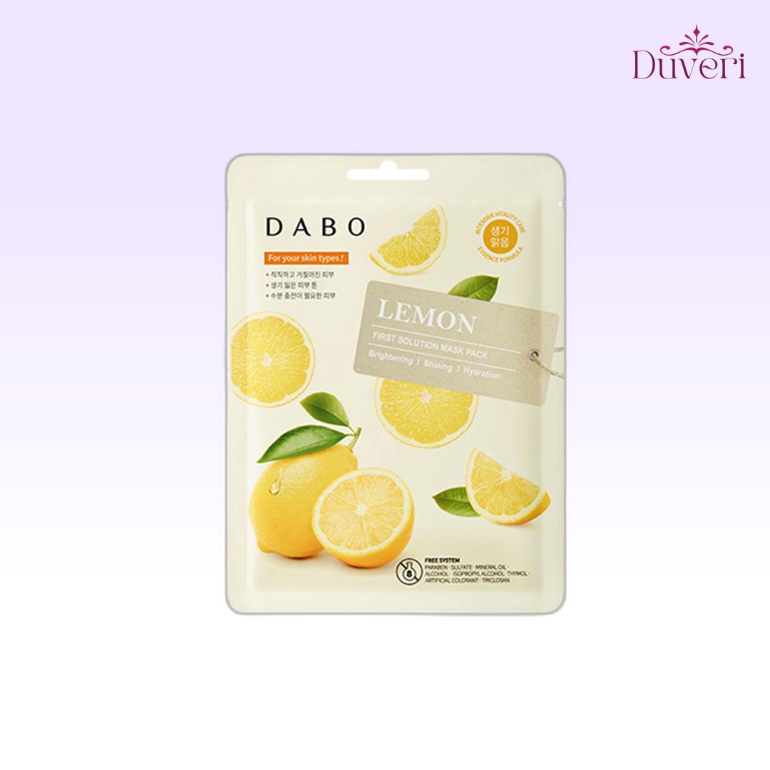 Dabo First Solution Mask Pack (Sheet Mask) – LEMON