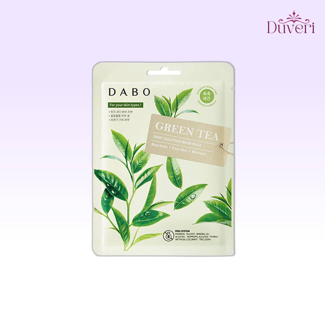 Dabo First Solution Mask Pack (Sheet Mask) – GREEN TEA