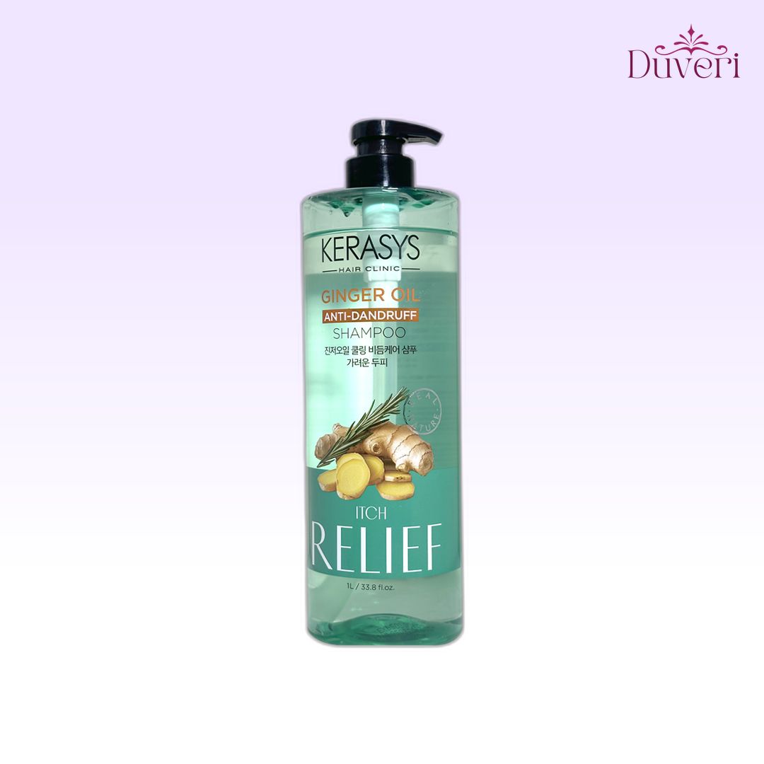 Kerasys Ginger Oil Itch Relief Cooling Anti-dandruff Shampoo 1 Liter
