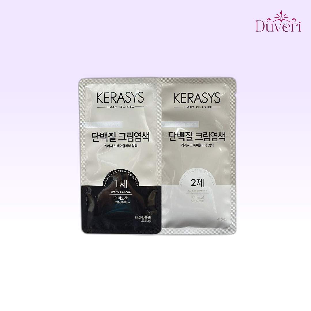 Kerasys Amino Acid & Protein Permanent Hair Color – NATURAL BLACK