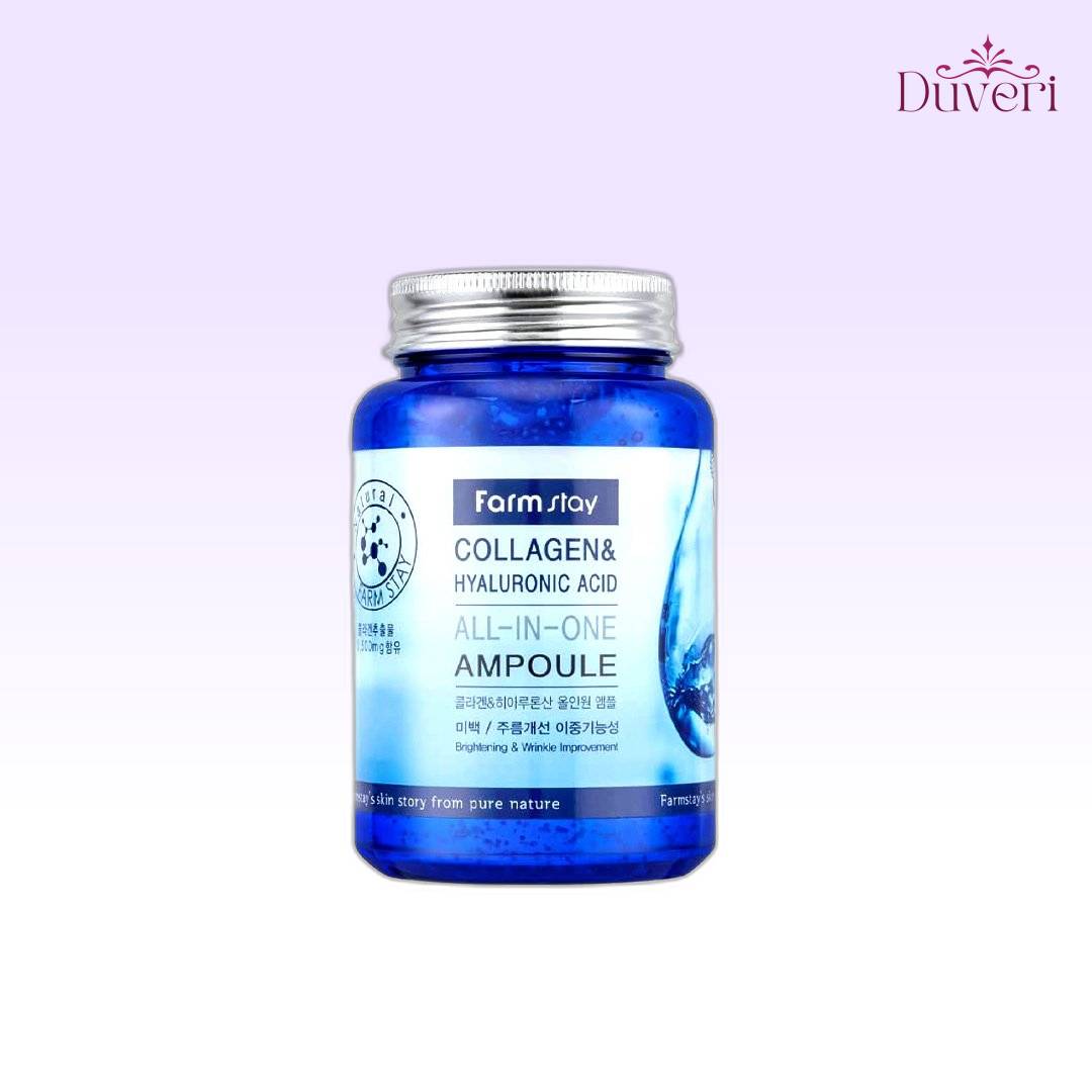 FARMSTAY Collagen & Hyaluronic Acid All in one Ampoule