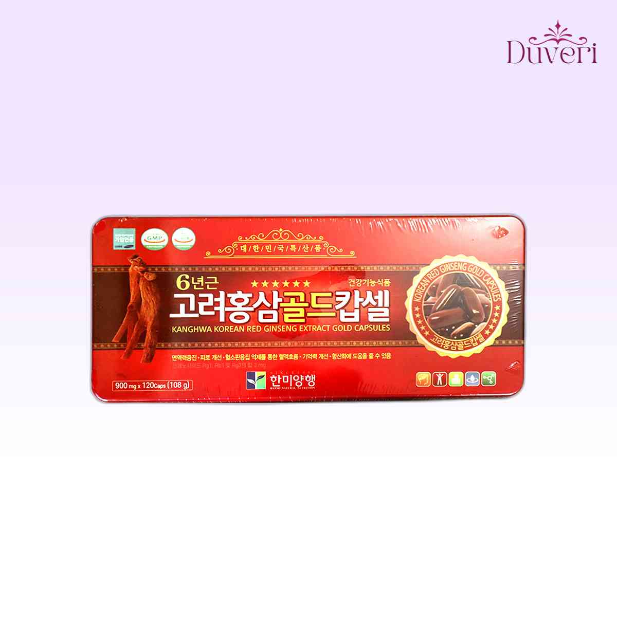 South Korean Kanghwa Korean Red Ginseng Extract Gold Capsules 108 g
